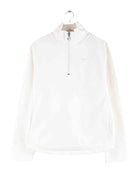 Nike Damen 00s Embroidered Half Zip Sweater Weiß XL (front image)