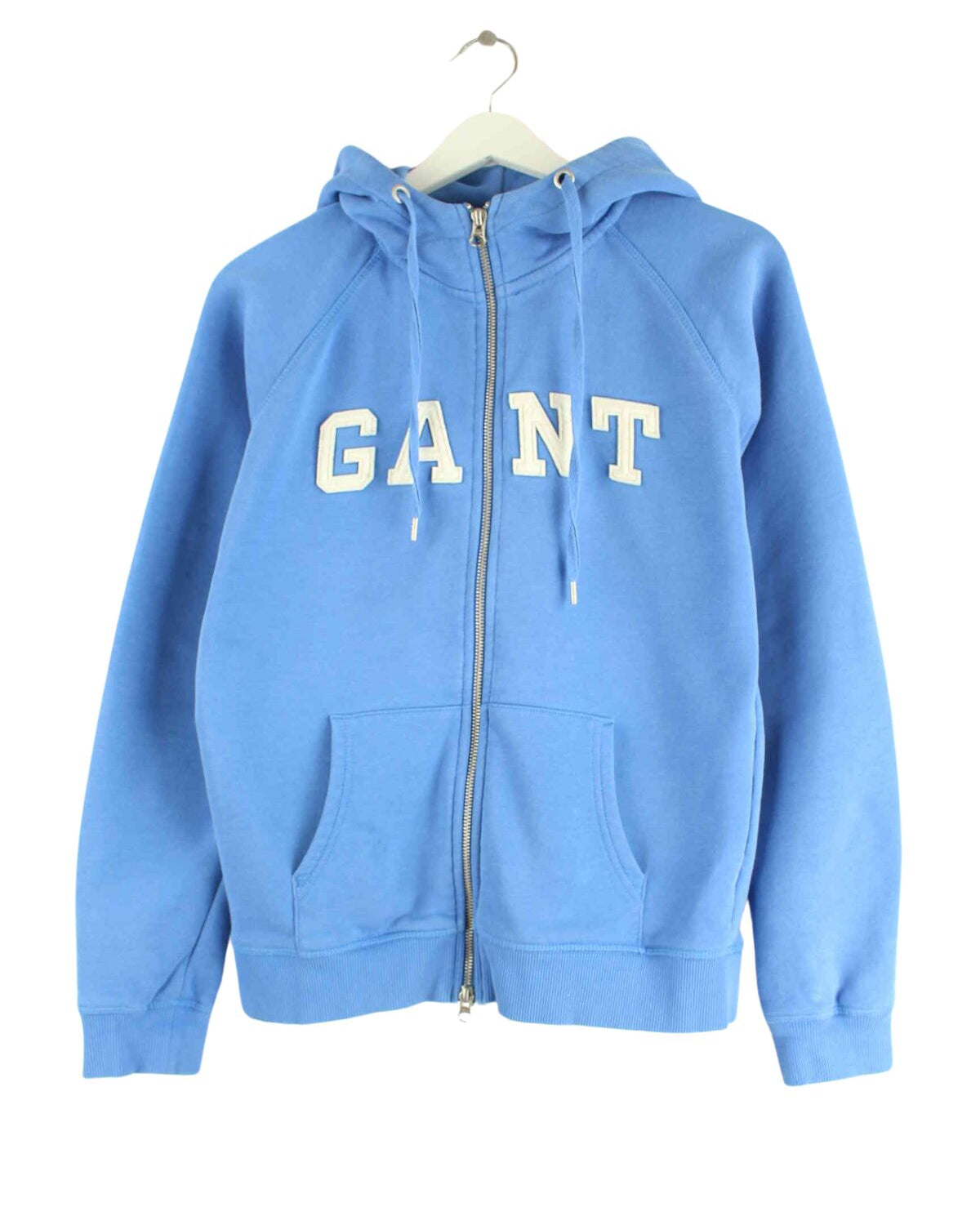 Gant Embroidered Zip Hoodie Blau M (front image)