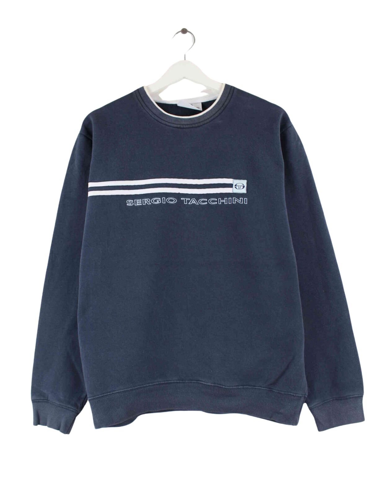 Sergio Tacchini 00s Embroidered Sweater Schwarz M (front image)