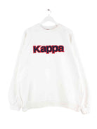 Kappa 90s Vintage Embroidered Sweater Weiß L (front image)