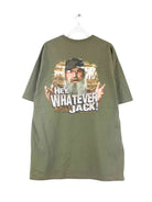 Vintage Duck Dynasty Print T-Shirt Grün XXL (back image)