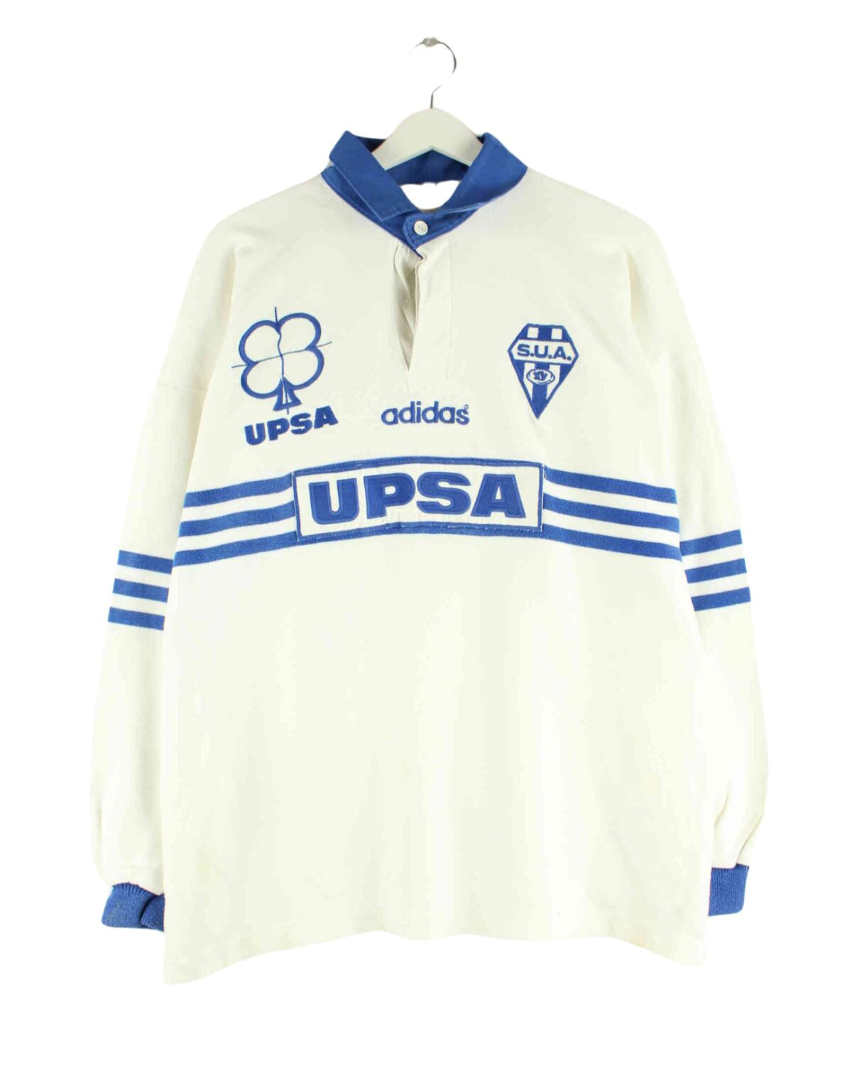Adidas 80s Vintage Embroidered S.U.A Sweater Weiß L (front image)