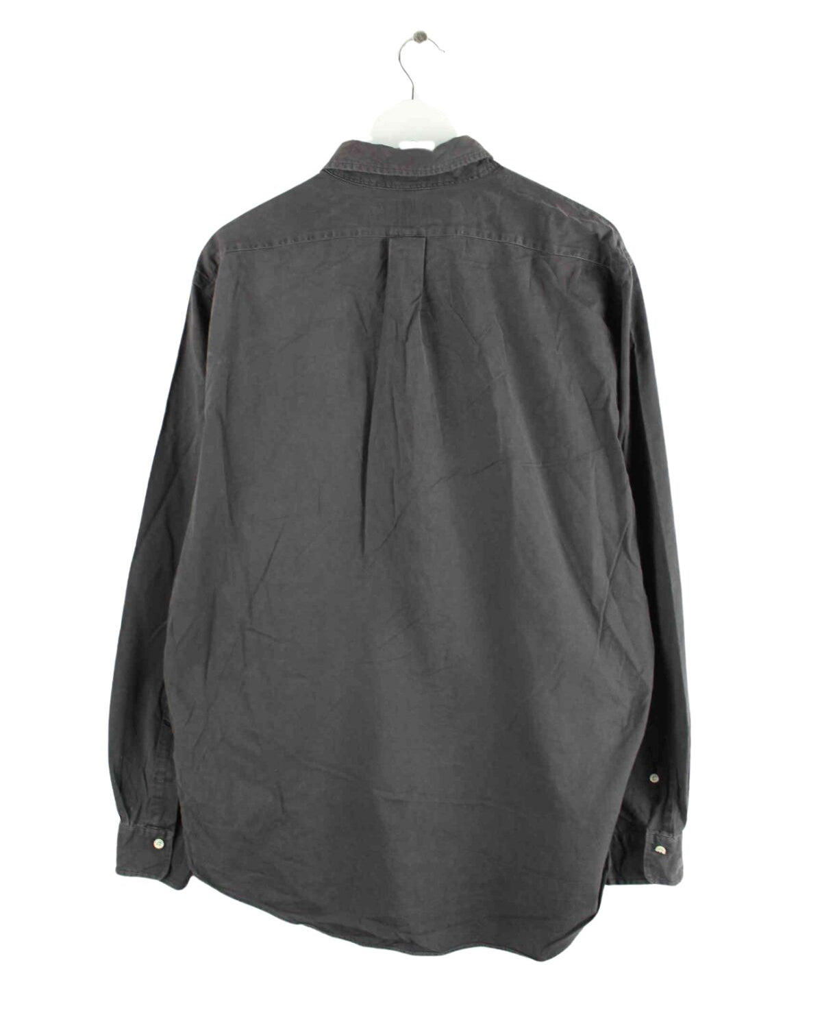 Ralph Lauren 90s Vintage Basic Hemd Grau XL (back image)