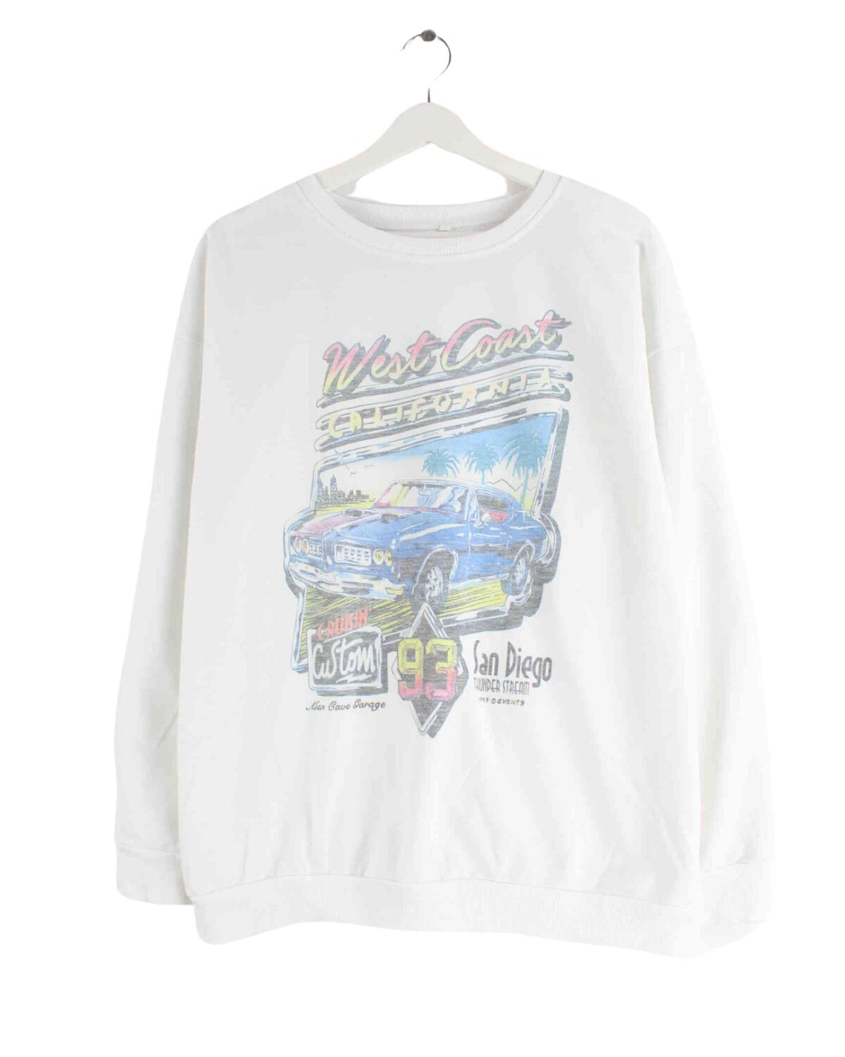 Vintage 1993 San Diego Thunderstream Sweater Weiß L (front image)