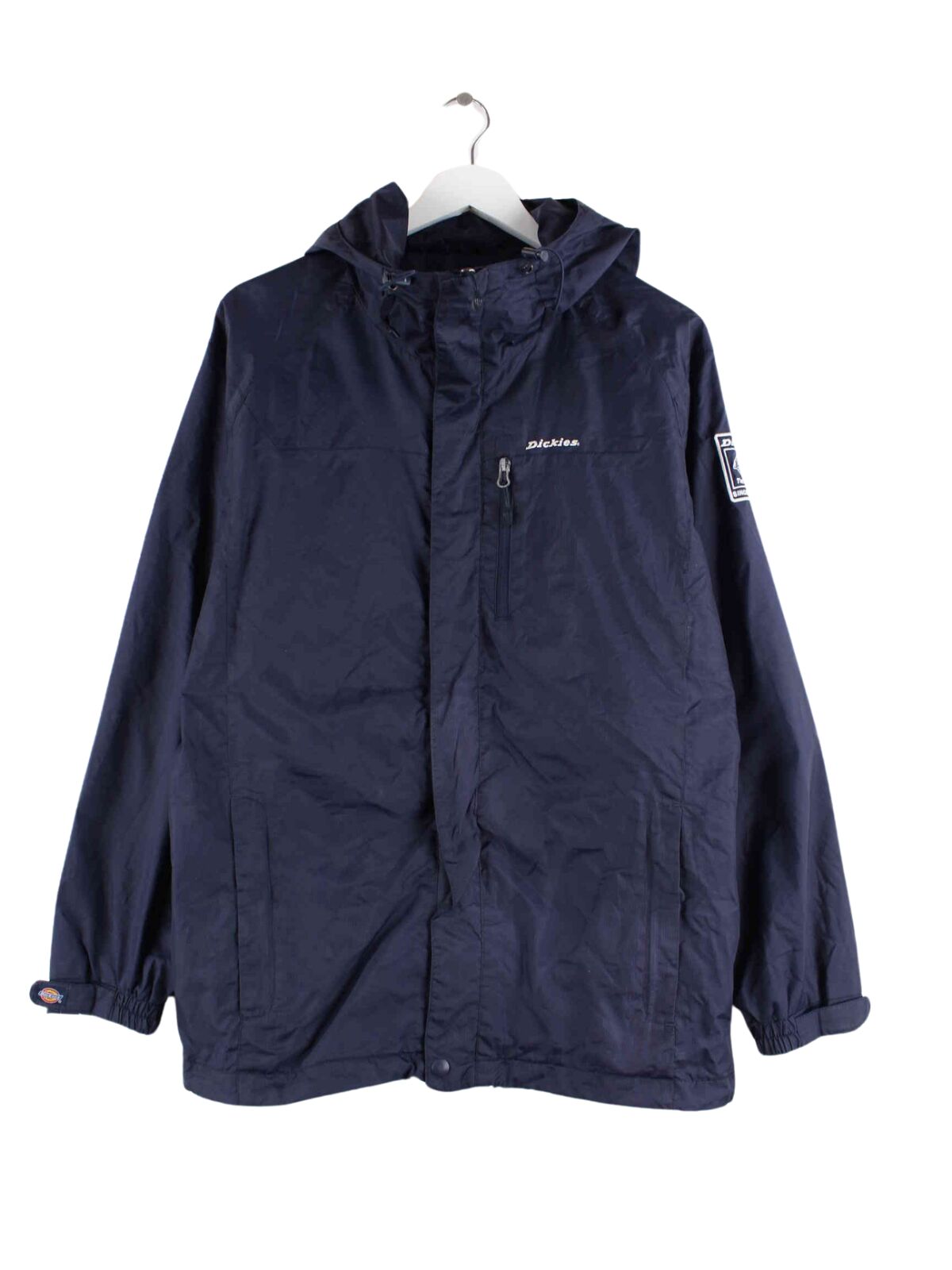 Dickies 00s Embroidered Rain Jacket Blue L Peeces