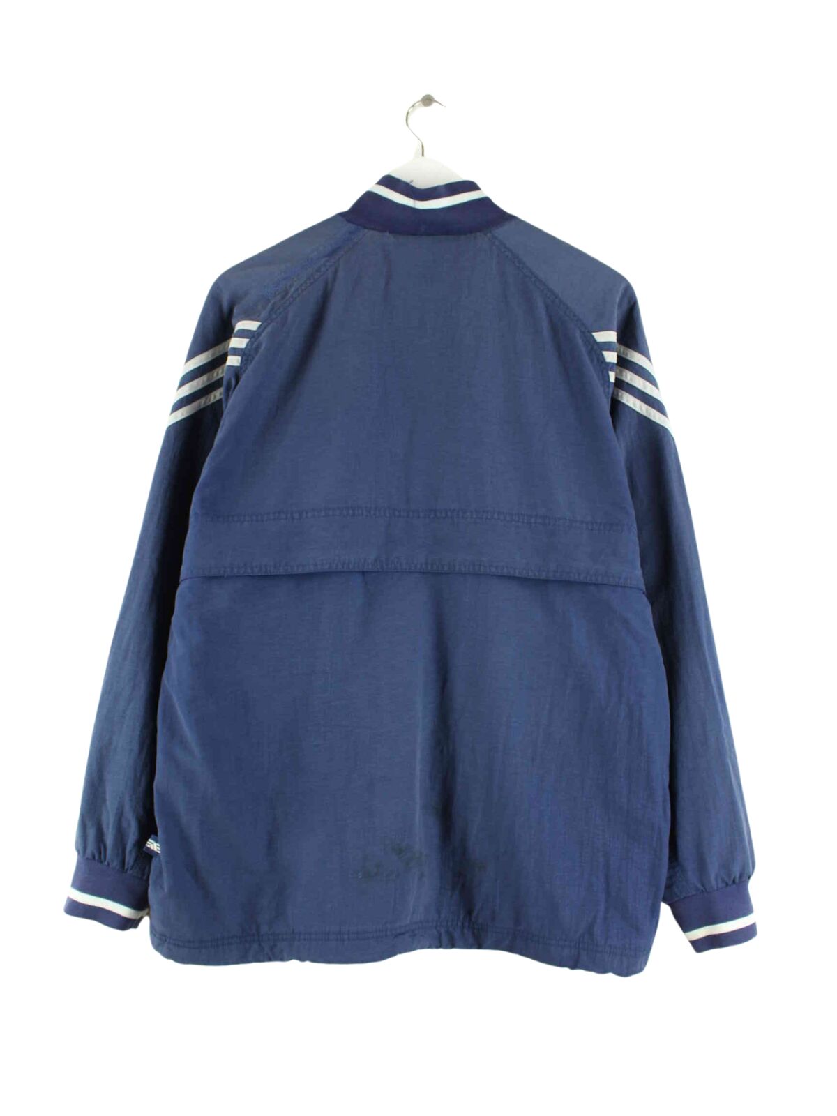 Adidas 90s Vintage 3-Stripes Jacke Blau M (back image)