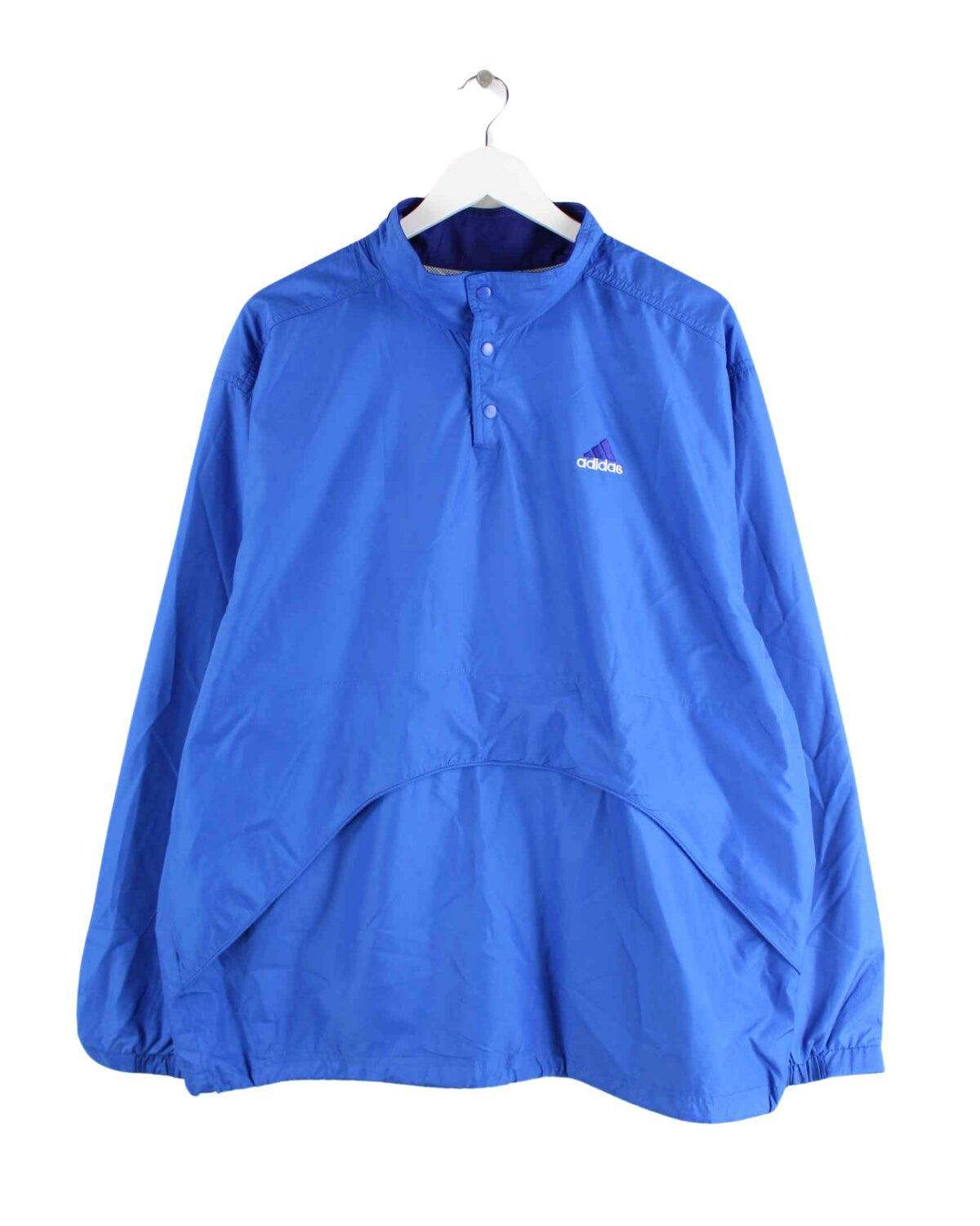 Adidas 90s Vintage Windbreaker Jacke Blau L (front image)
