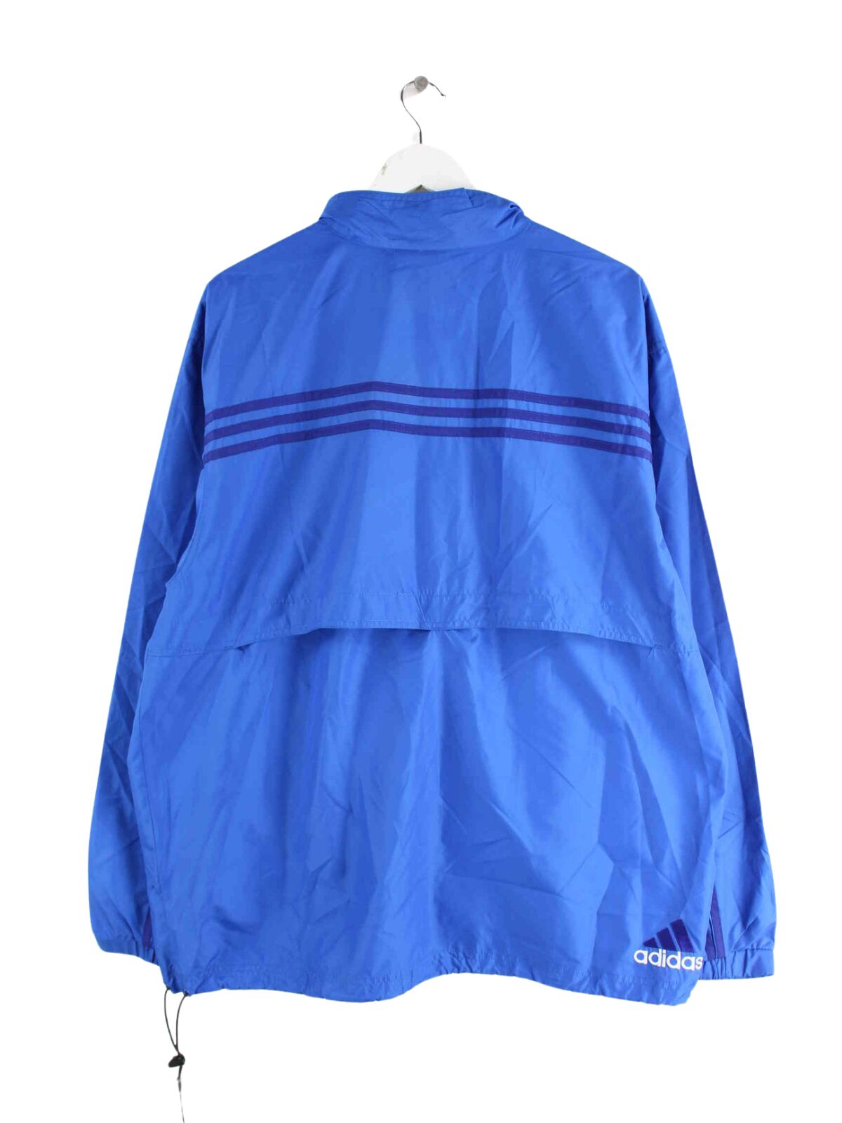 Adidas 90s Vintage Windbreaker Jacke Blau L (back image)