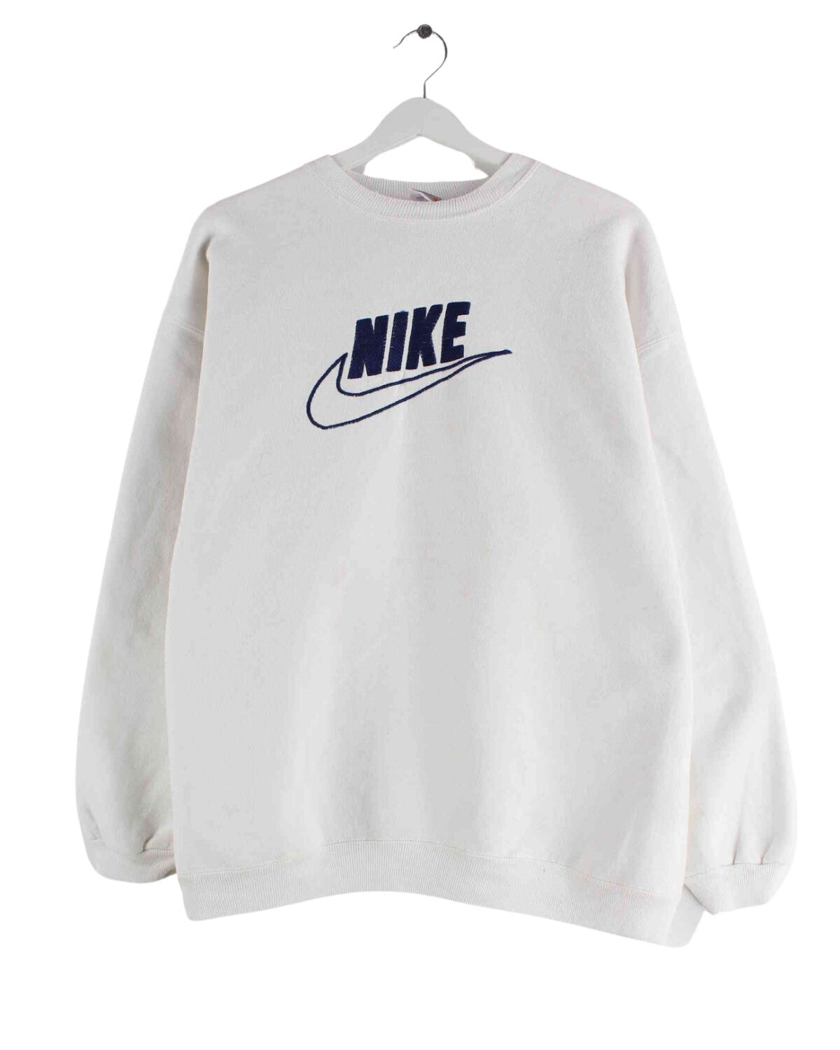 Nike 80s Vintage Big Logo Sweater Weiß L (front image)