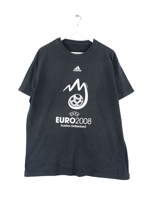 Adidas Uefa Euro 2008 T-Shirt Schwarz L