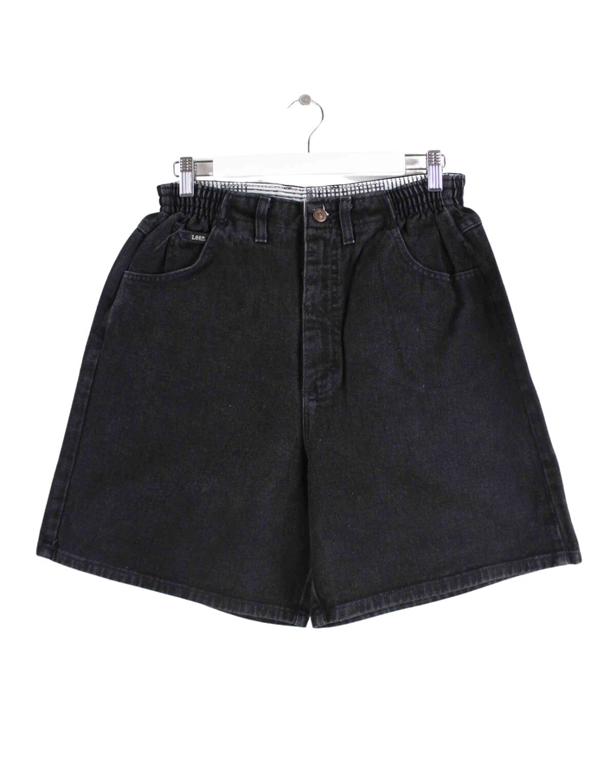Lee Damen 90s Jeans Shorts Schwarz W30 (front image)