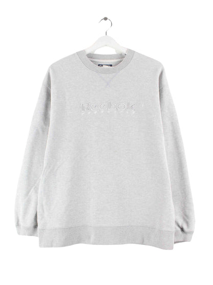 Reebok y2k Embroidered Sweater Grau S