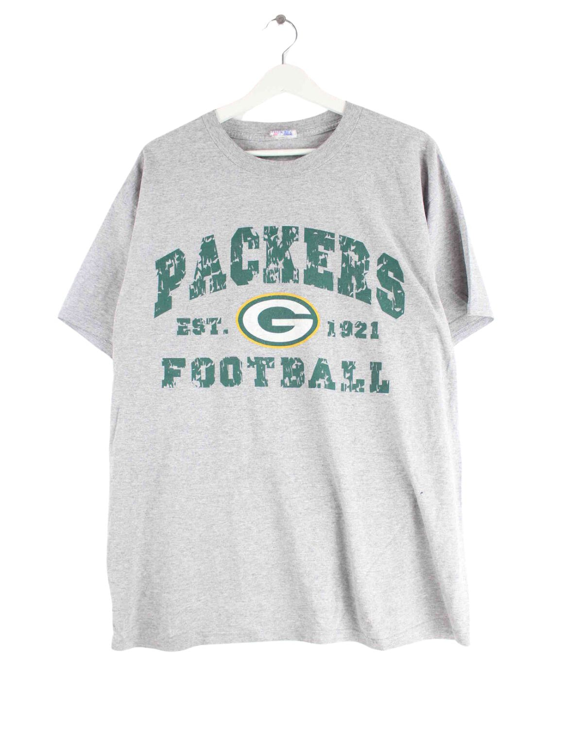 Majestic 90s Vintage G Packers Print T-Shirt Grau XL (front image)