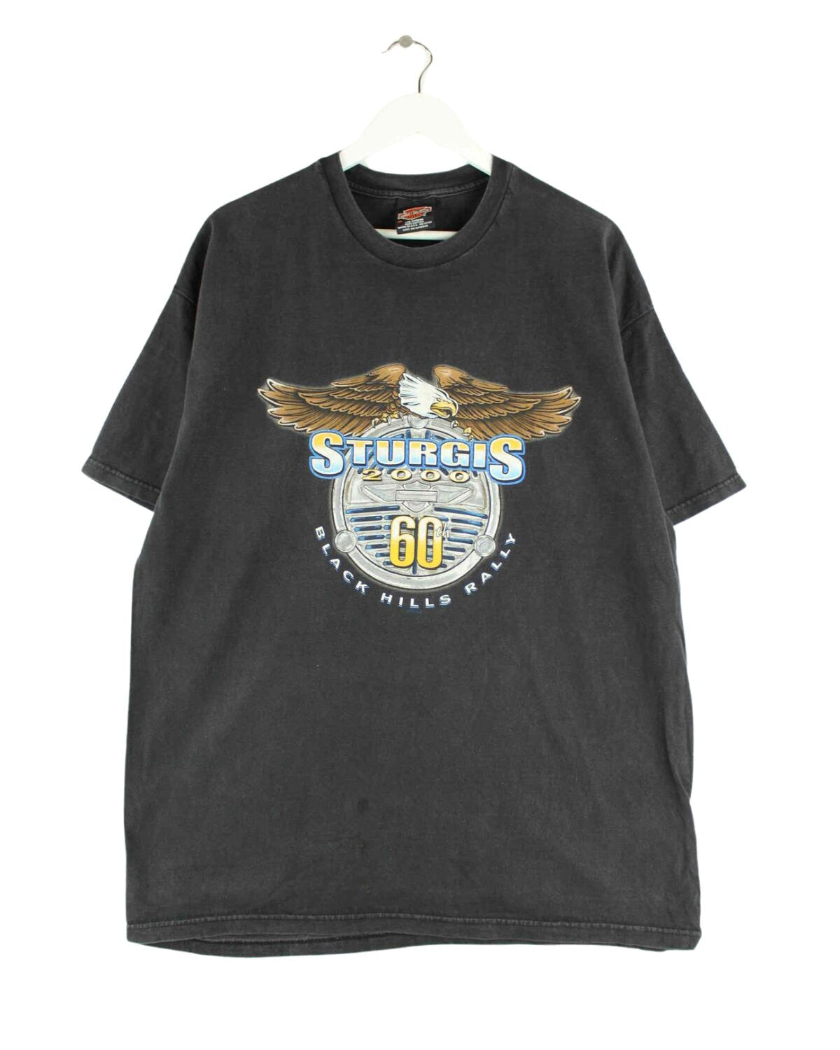 Harley Davidson 2000 Vintage Rapid City Print T-Shirt Schwarz XL (front image)
