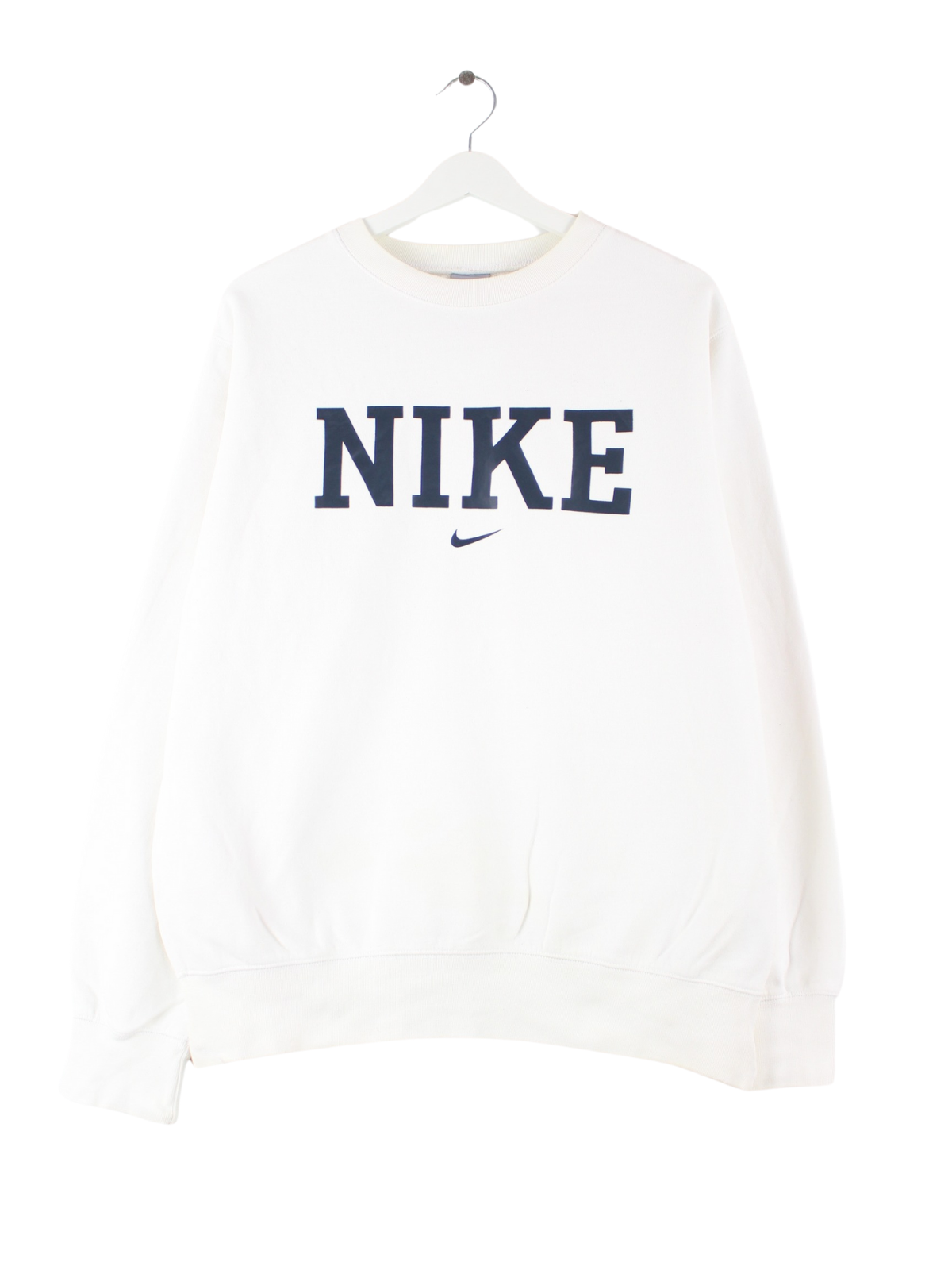 Nike 00s Spellout Print Sweater White M Peeces