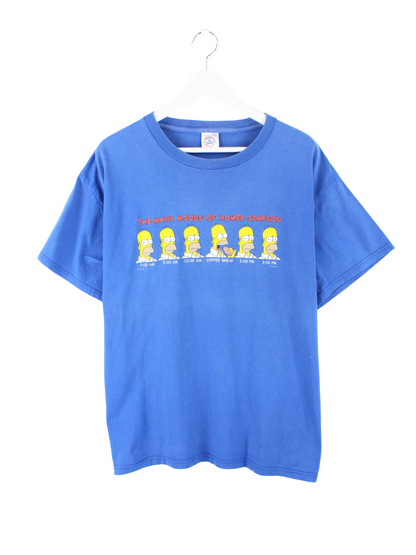 Delta Simpsons Print T-Shirt Blau L