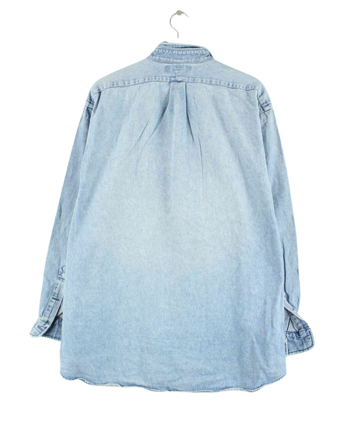 Ralph Lauren 90s Vintage Blaire Jeans Hemd Blau XL (back image)