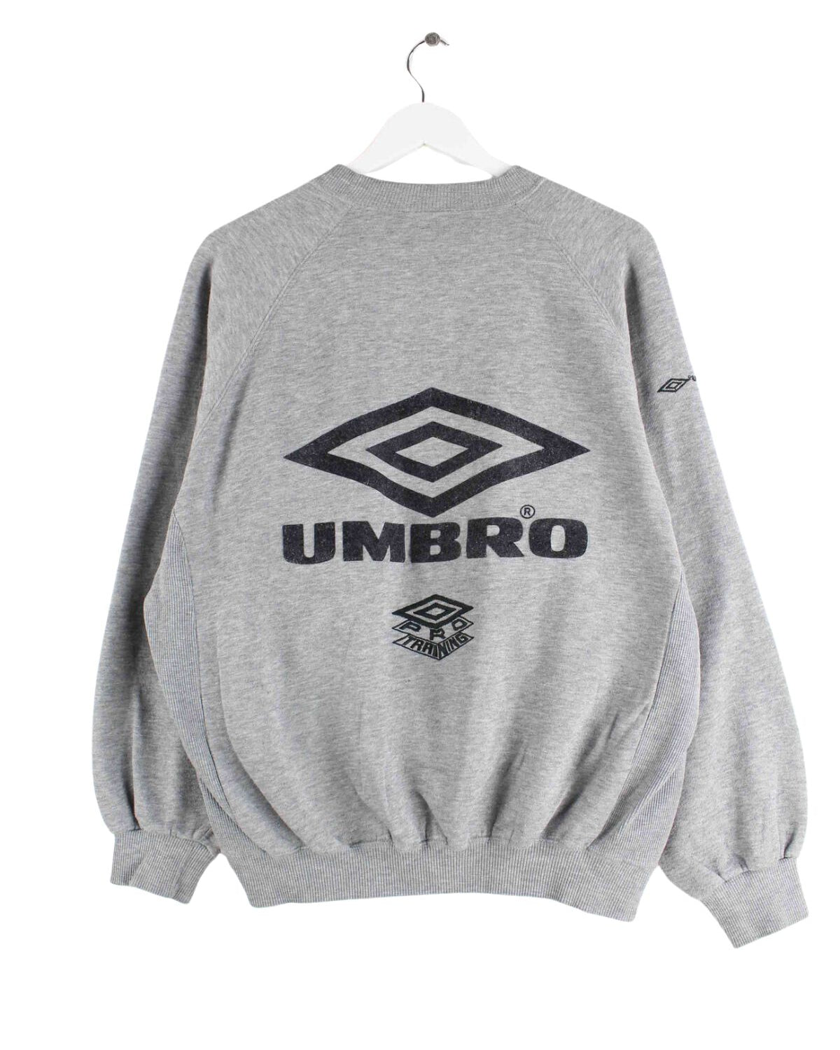 Umbro 90s Vintage Embroidered Sweater Grau L (back image)