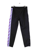 Reebok 90s Vintage Embroidered Tape Track Pants Schwarz M (back image)