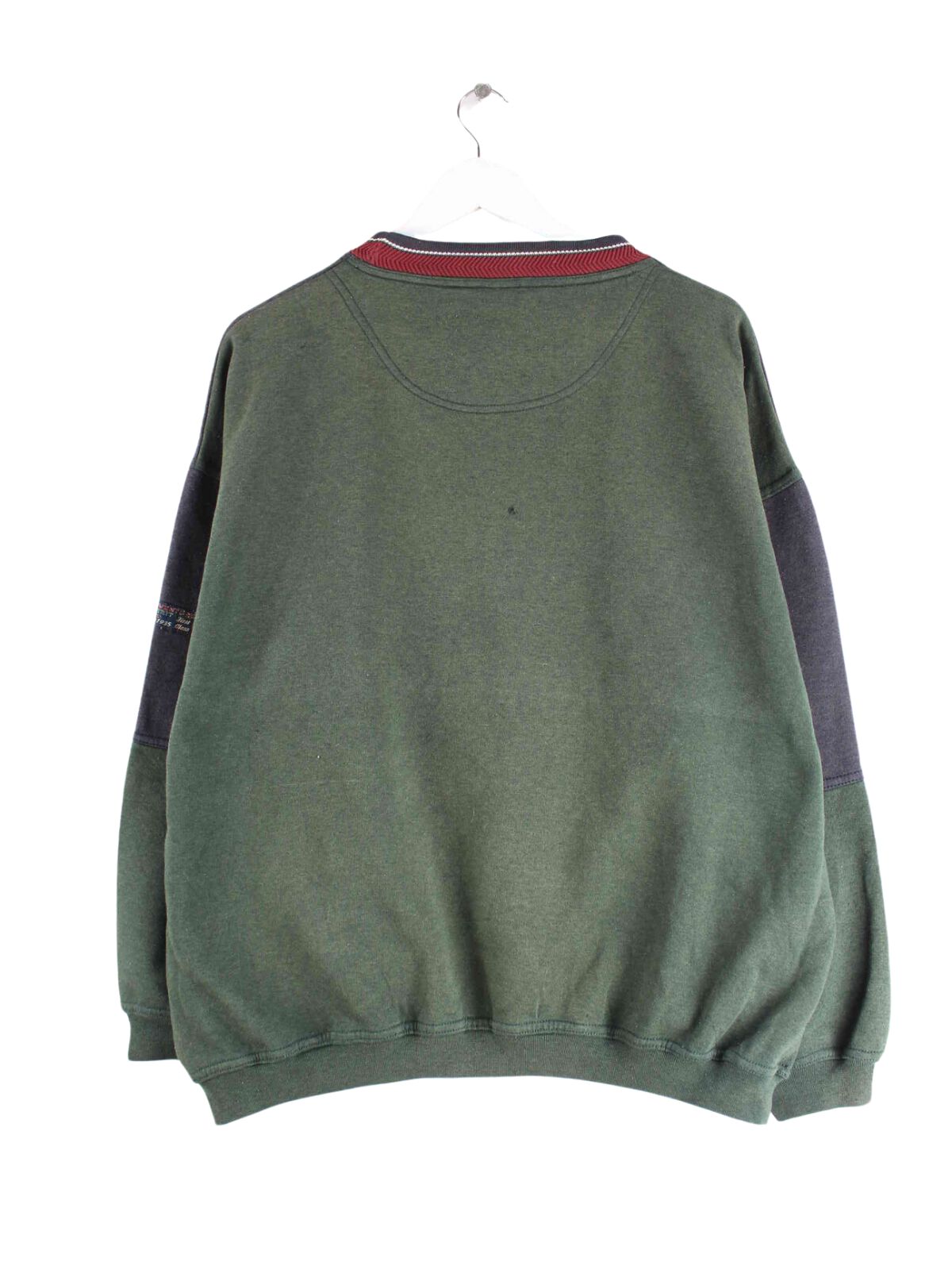 C&A 90s Vintage Embroidered Sweater Grün L (back image)