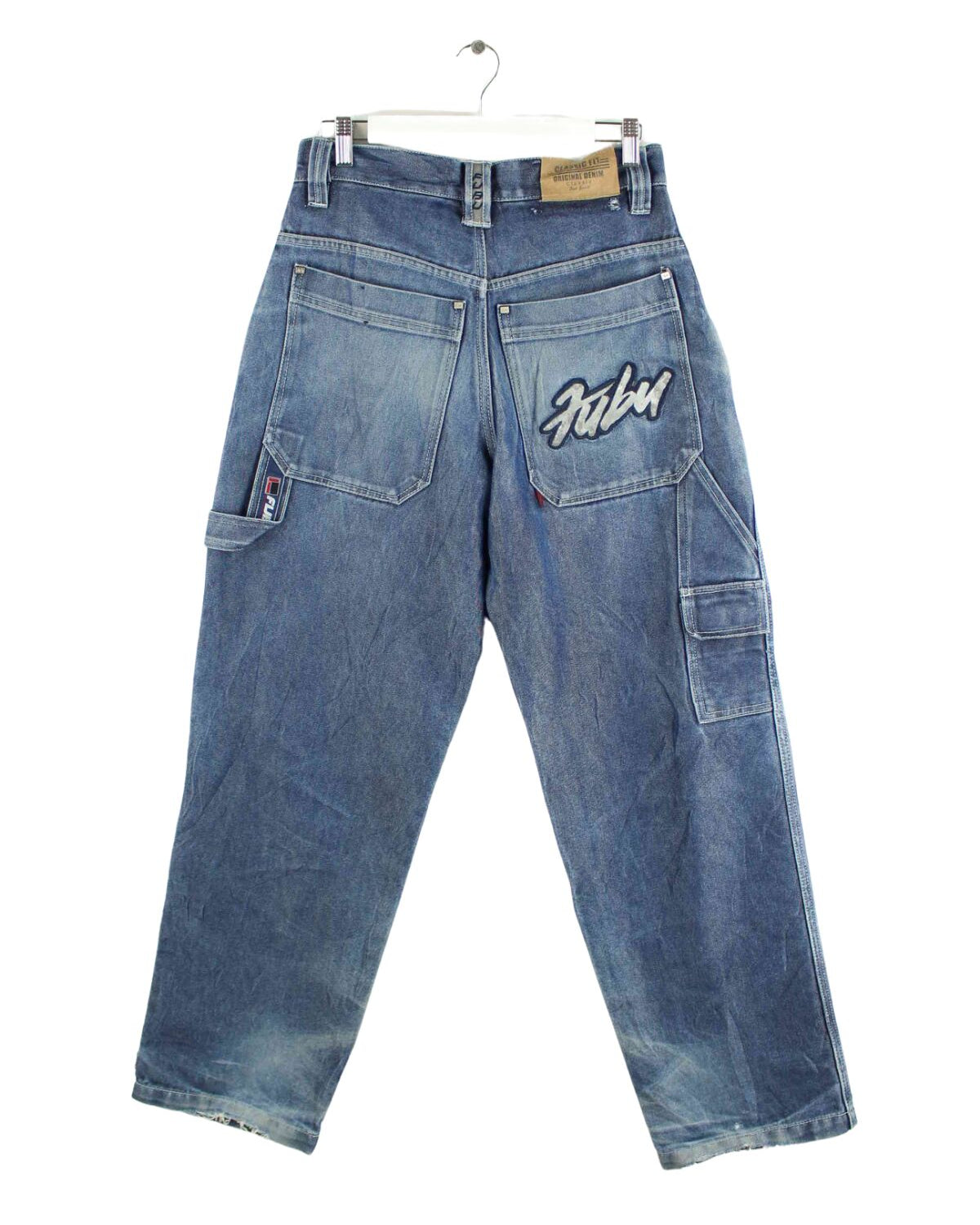 Fubu y2k Classic Fit Embroidered Jeans Blau W30 L32 (front image)