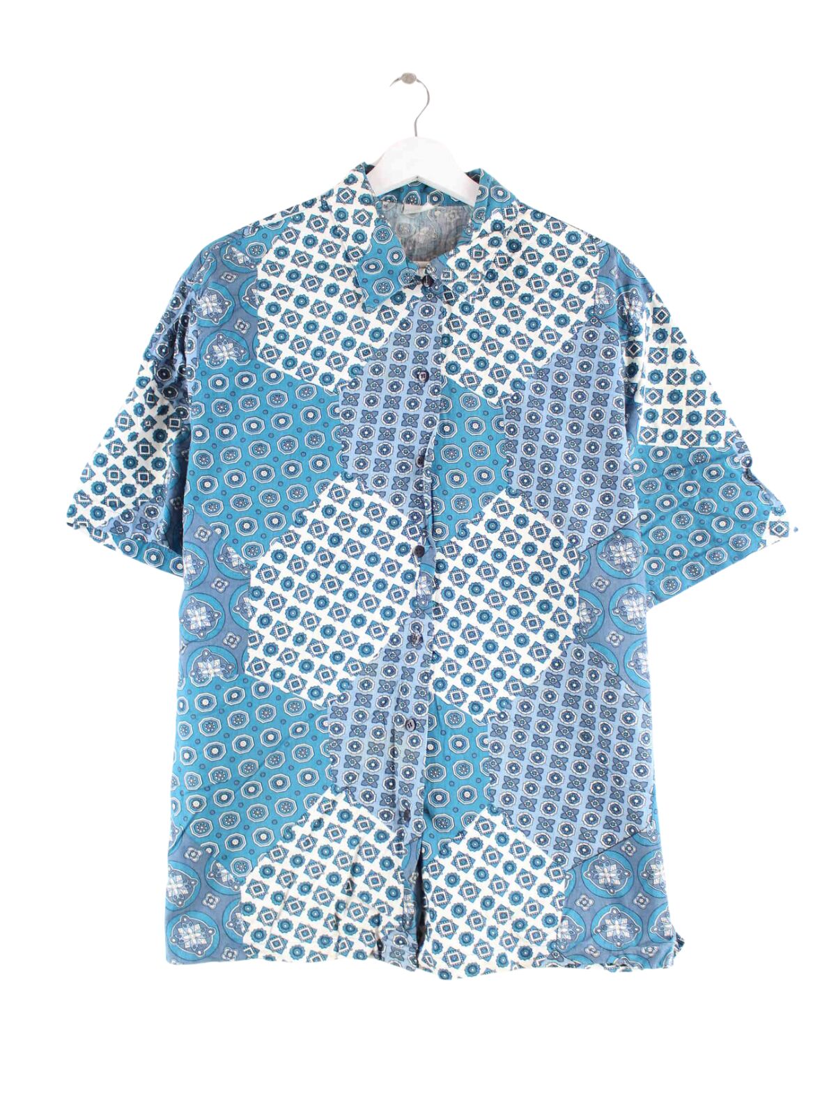 Vintage 90s Hawaii Hemd Blau L (front image)