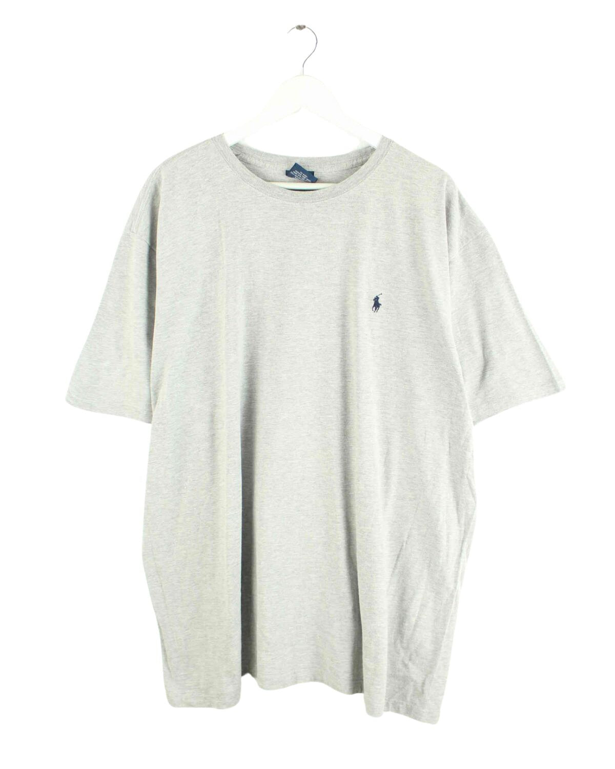 Ralph Lauren 90s Vintage Basic T-Shirt Grau XXL (front image)