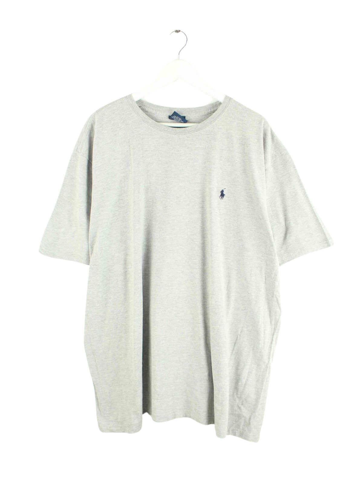Ralph Lauren 90s Vintage Basic T-Shirt Grau XXL (front image)