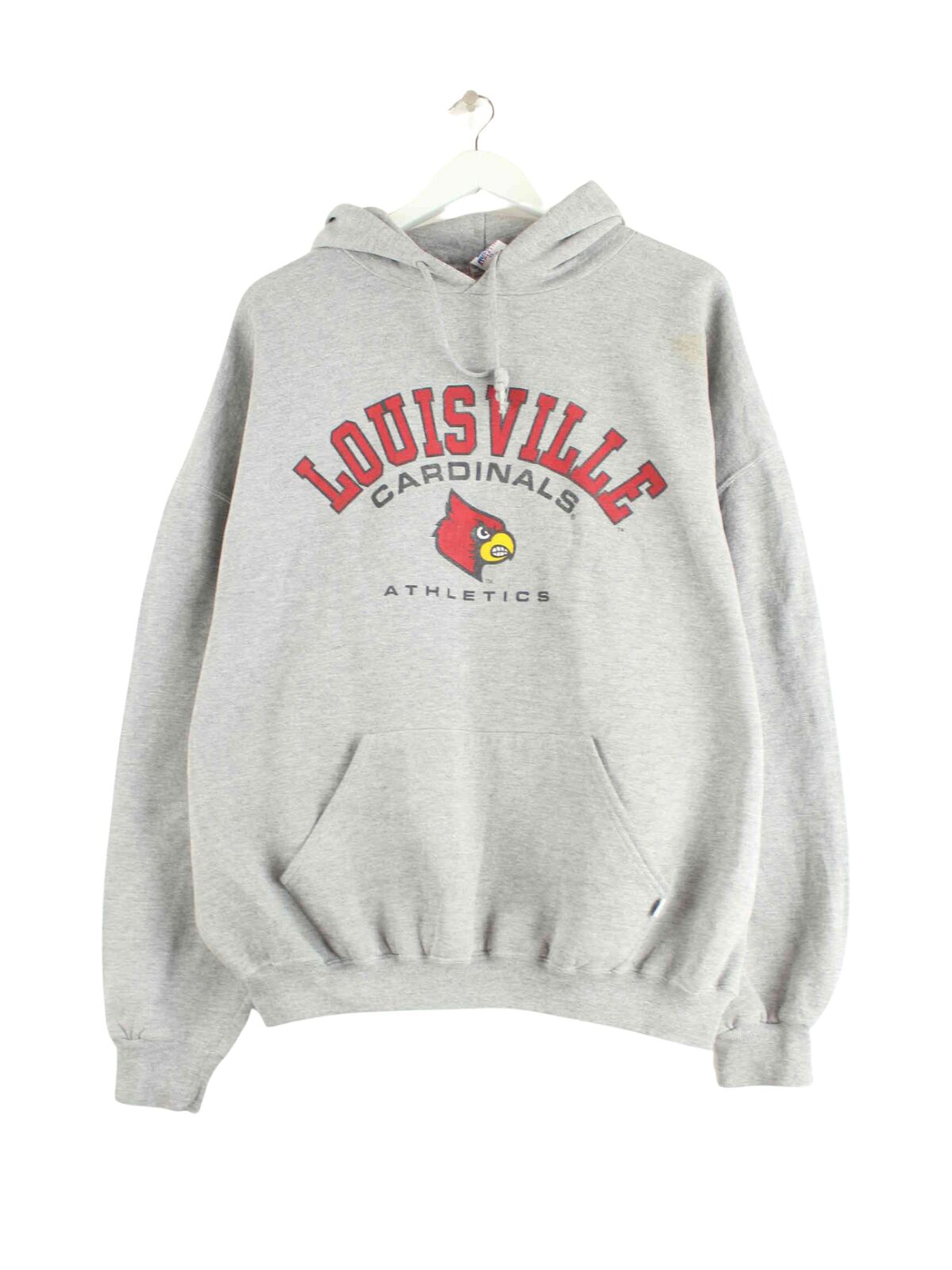 Russell Athletic 00s Louisville Cadinals Print Heavy Hoodie Grau XL (front image)