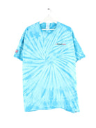 Gildan Street Embroidered Tie Dye T-Shirt Blau XL (front image)