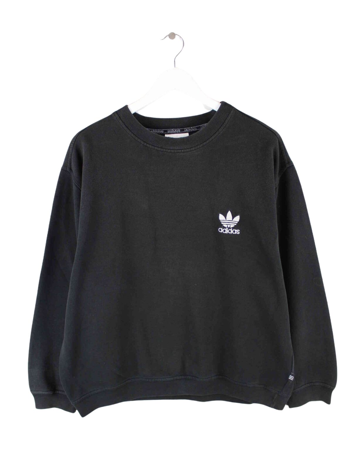 Adidas 80s Vintage Basic Sweater Schwarz L (front image)