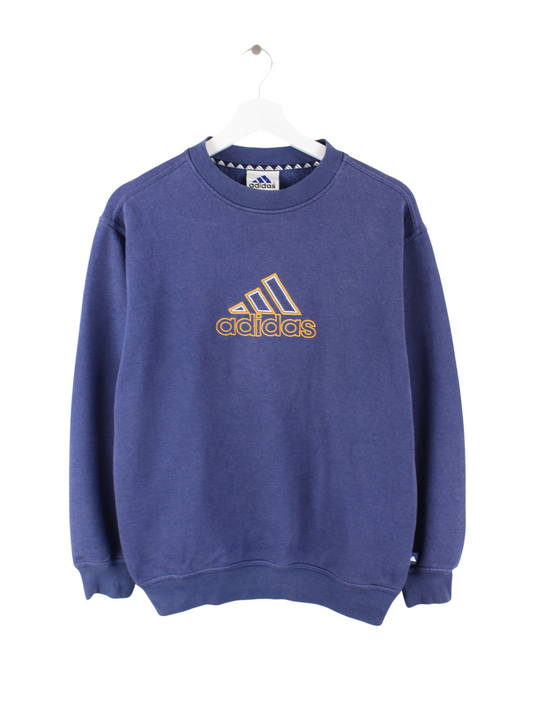 Adidas Damen 90s Embroidered Sweater Blau S