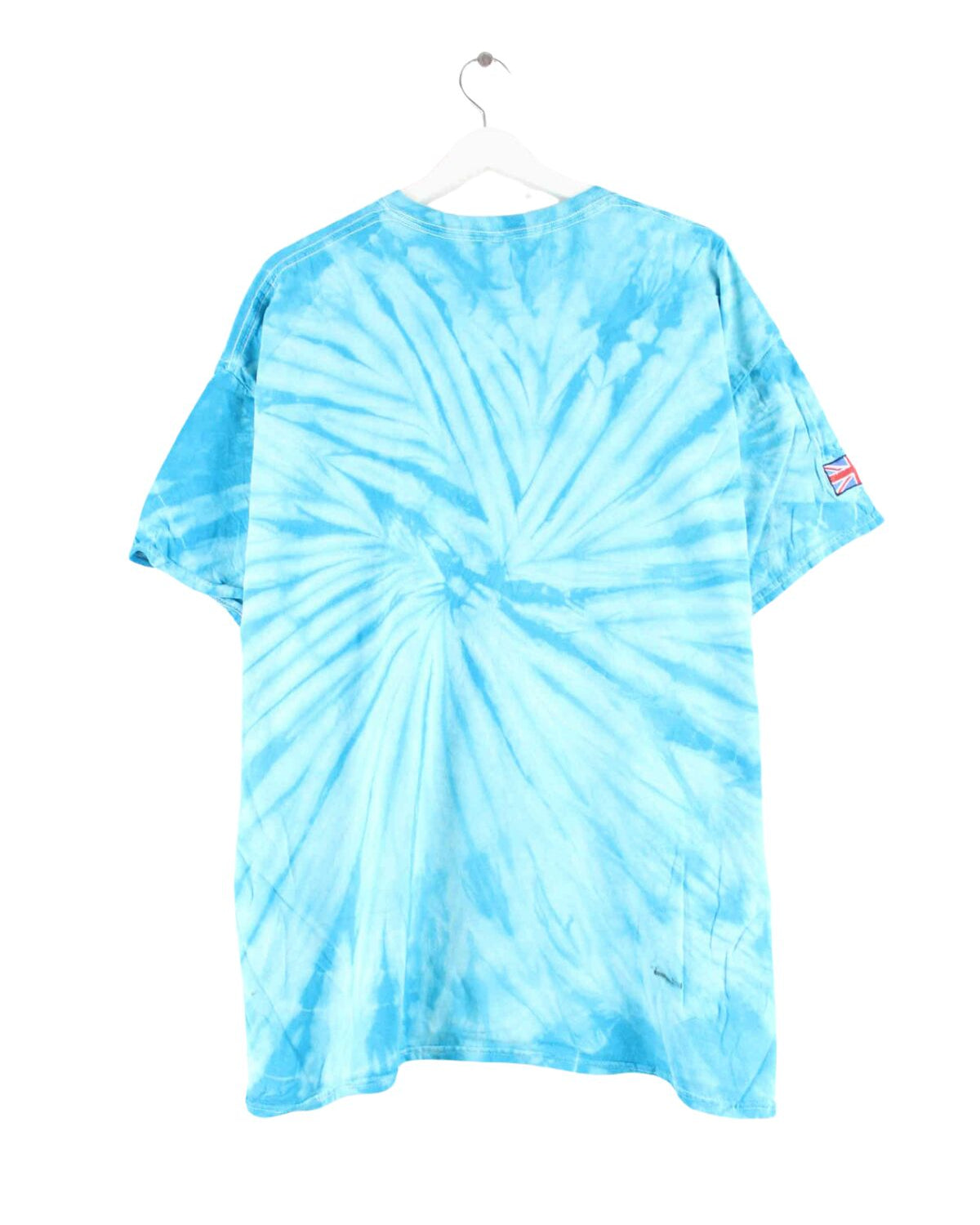 Gildan Street Embroidered Tie Dye T-Shirt Blau XL (back image)