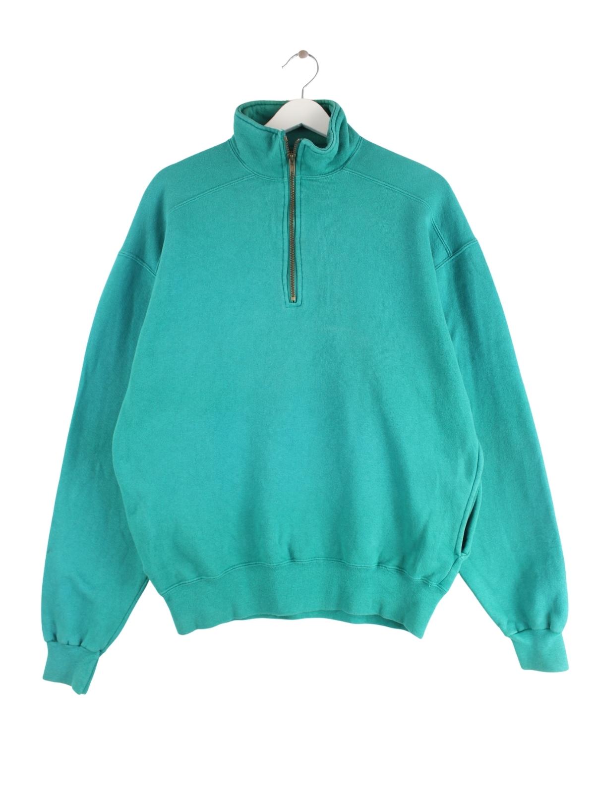 Russell Athletic 90s Vintage Half Zip Sweater Grün M – Peeces