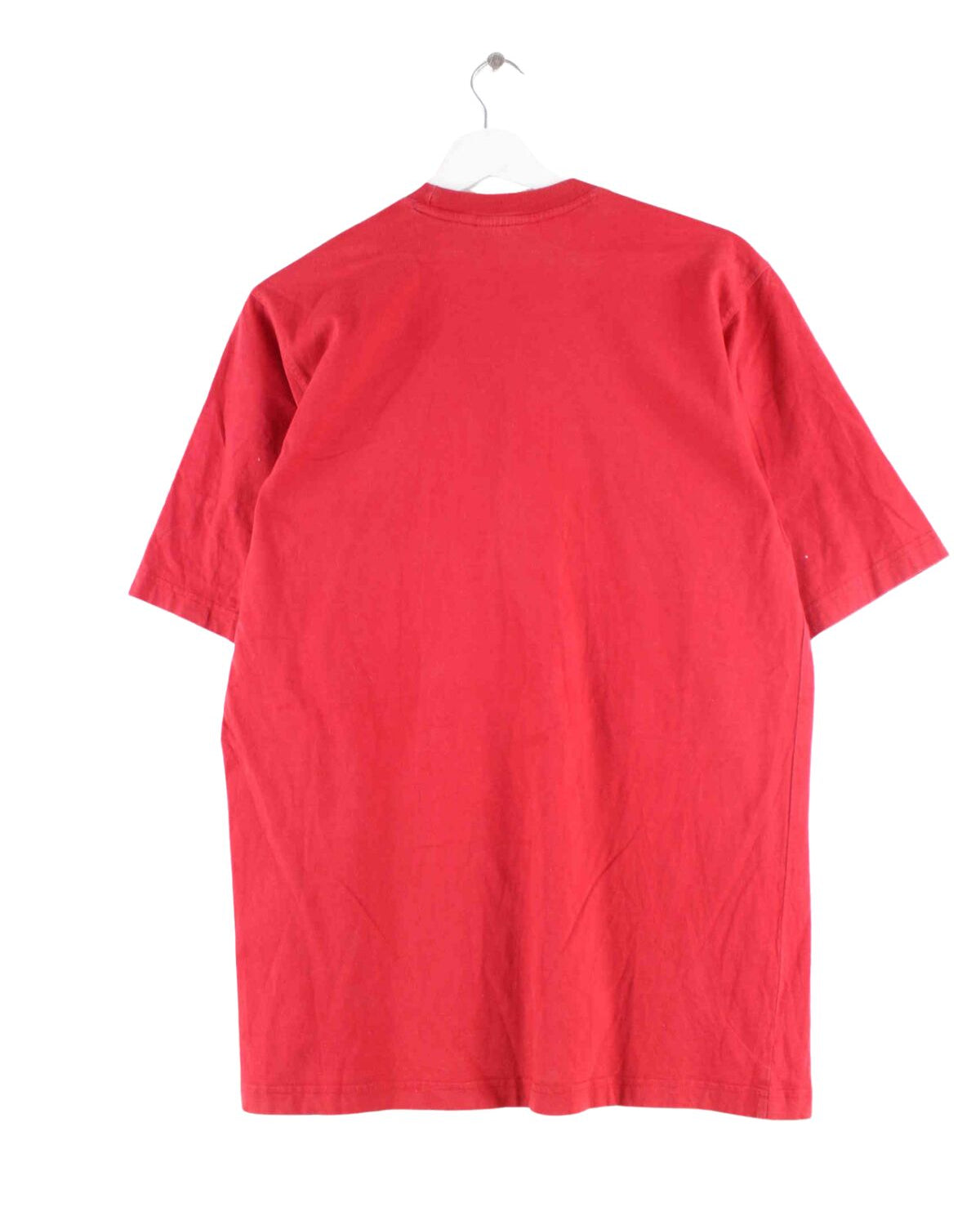 Adidas 80s Vintage Trefoil Print T-Shirt Rot M (back image)
