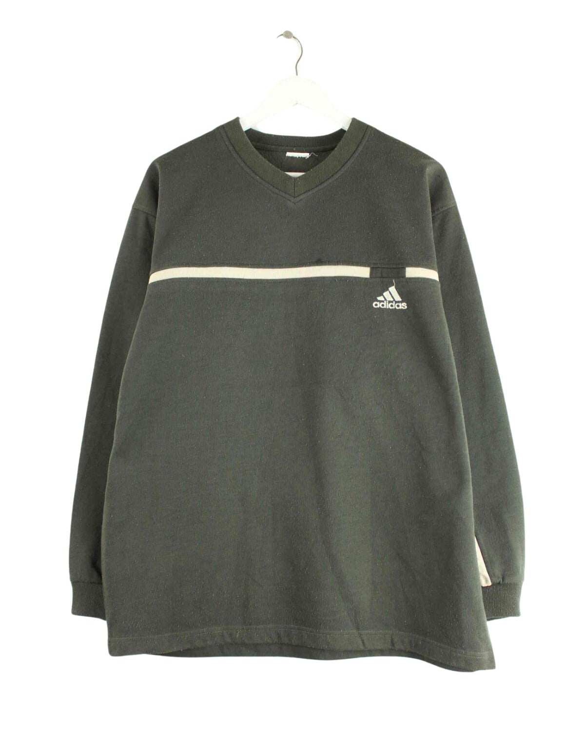 Adidas 90s Vintage Performance V-Neck Sweater Grün L (front image)