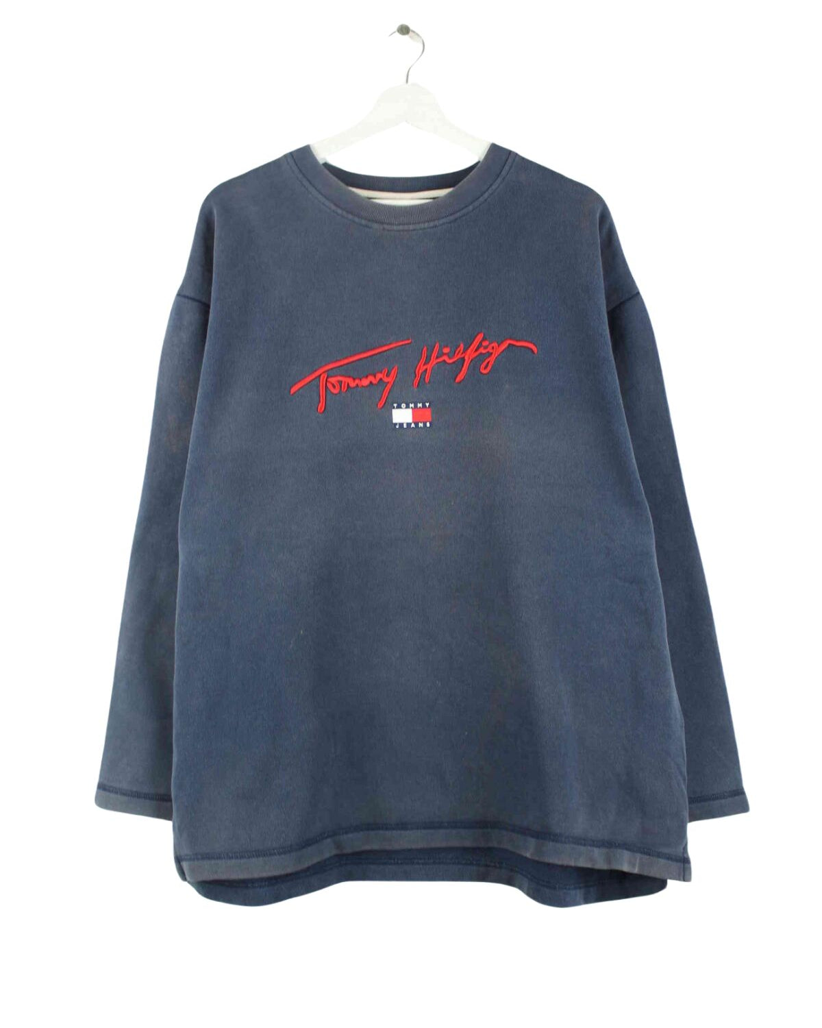 Tommy Hilfiger y2k Embroidered Sweater Blau M (front image)