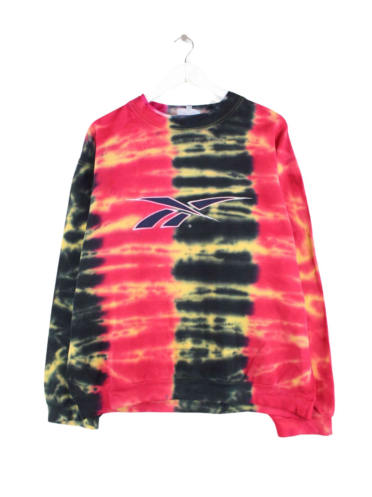 Reebok 90s Vintage Tie Dye Sweater Mehrfarbig L (front image)