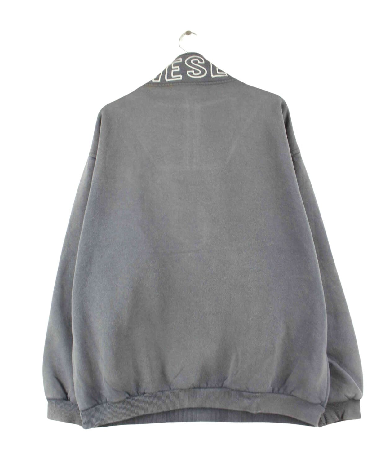 Diesel Embroidered Half Zip Sweater Grau XXL (back image)