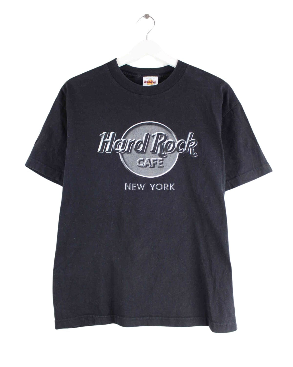 Hard Rock Cafe y2k New York Print T-Shirt Schwarz M (front image)