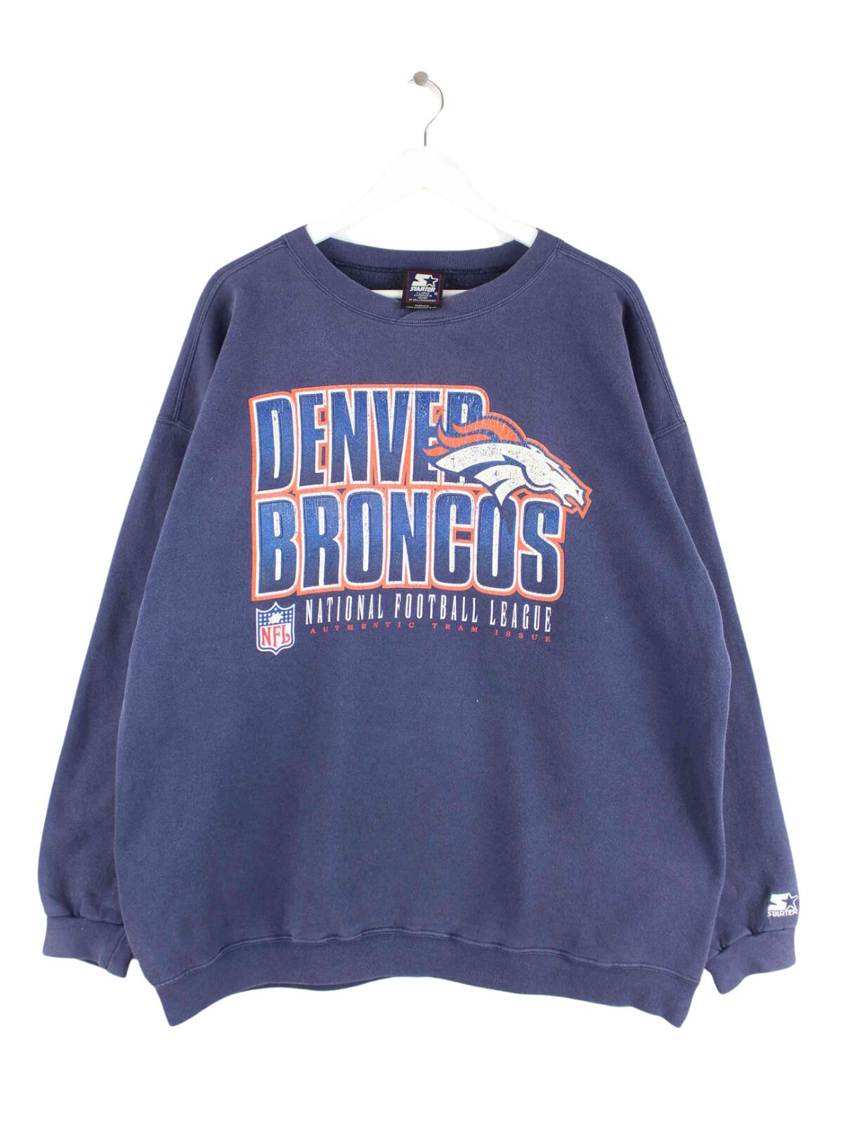 Starter NFL Denver Broncos Sweater Blau XL (front image)
