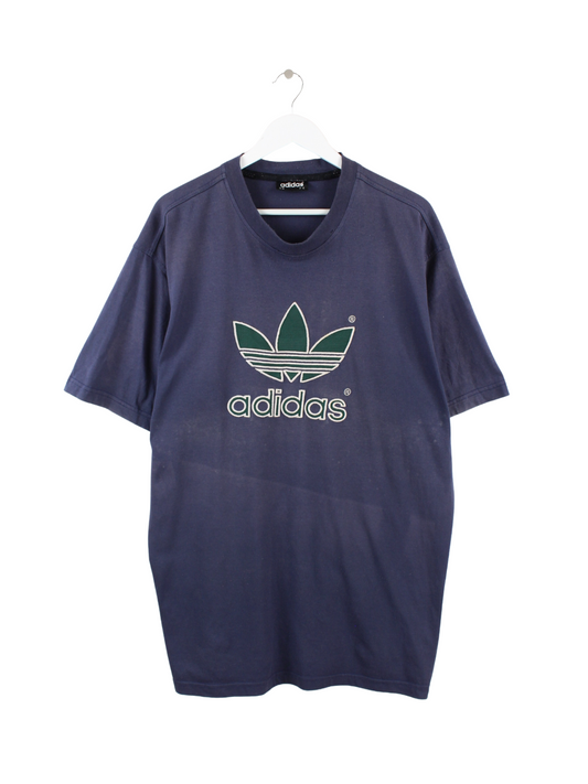 Adidas 80s Embroidered T-Shirt Blau XXL