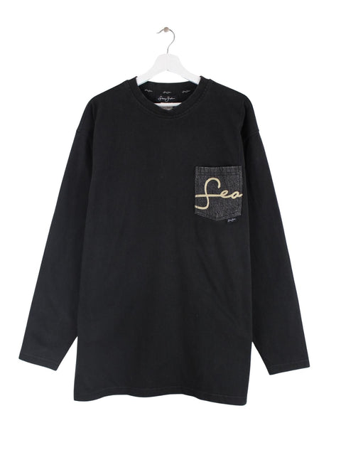 Sean John Single Pocket Heavy Sweatshirt Schwarz XL