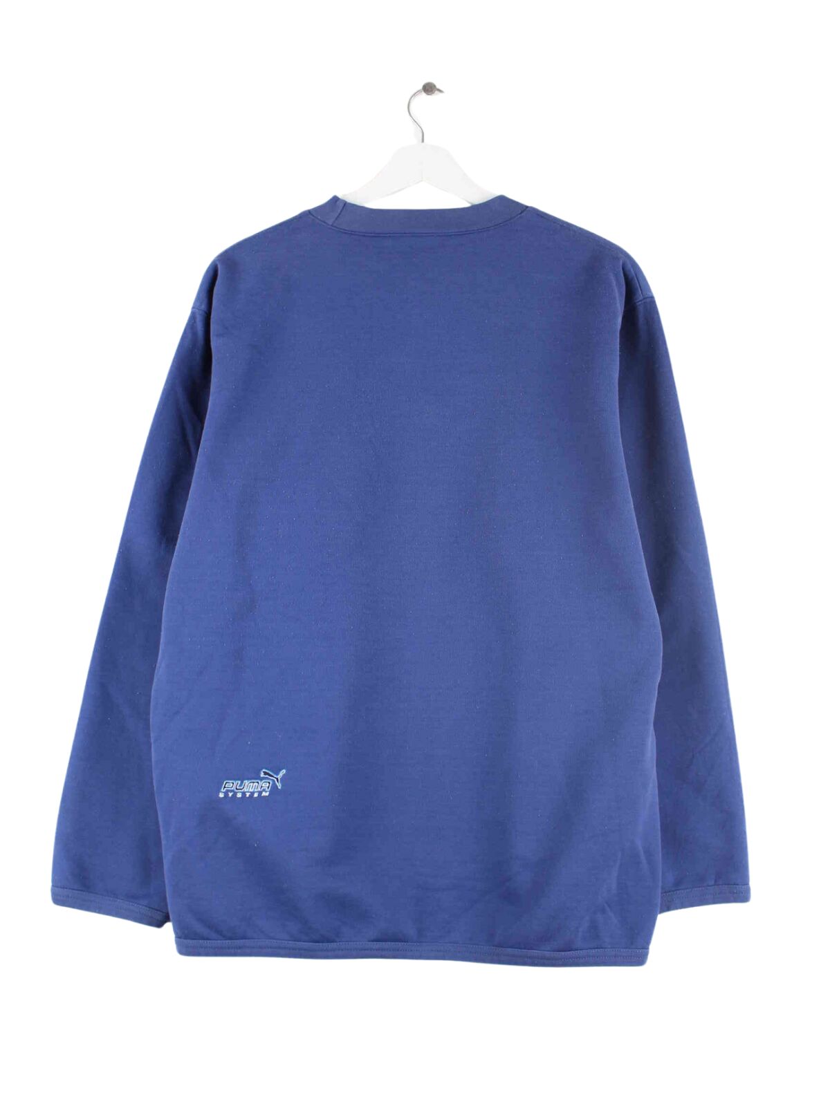 Puma 90s Vintage Logo Embroidered Sweater Blau M (back image)