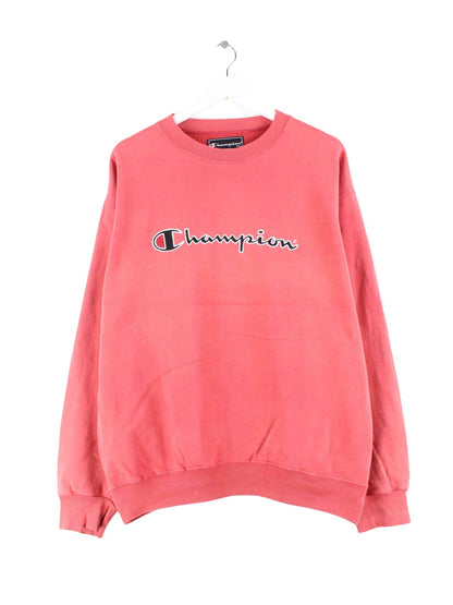 Champion y2k Embroidered Sweater Rot L