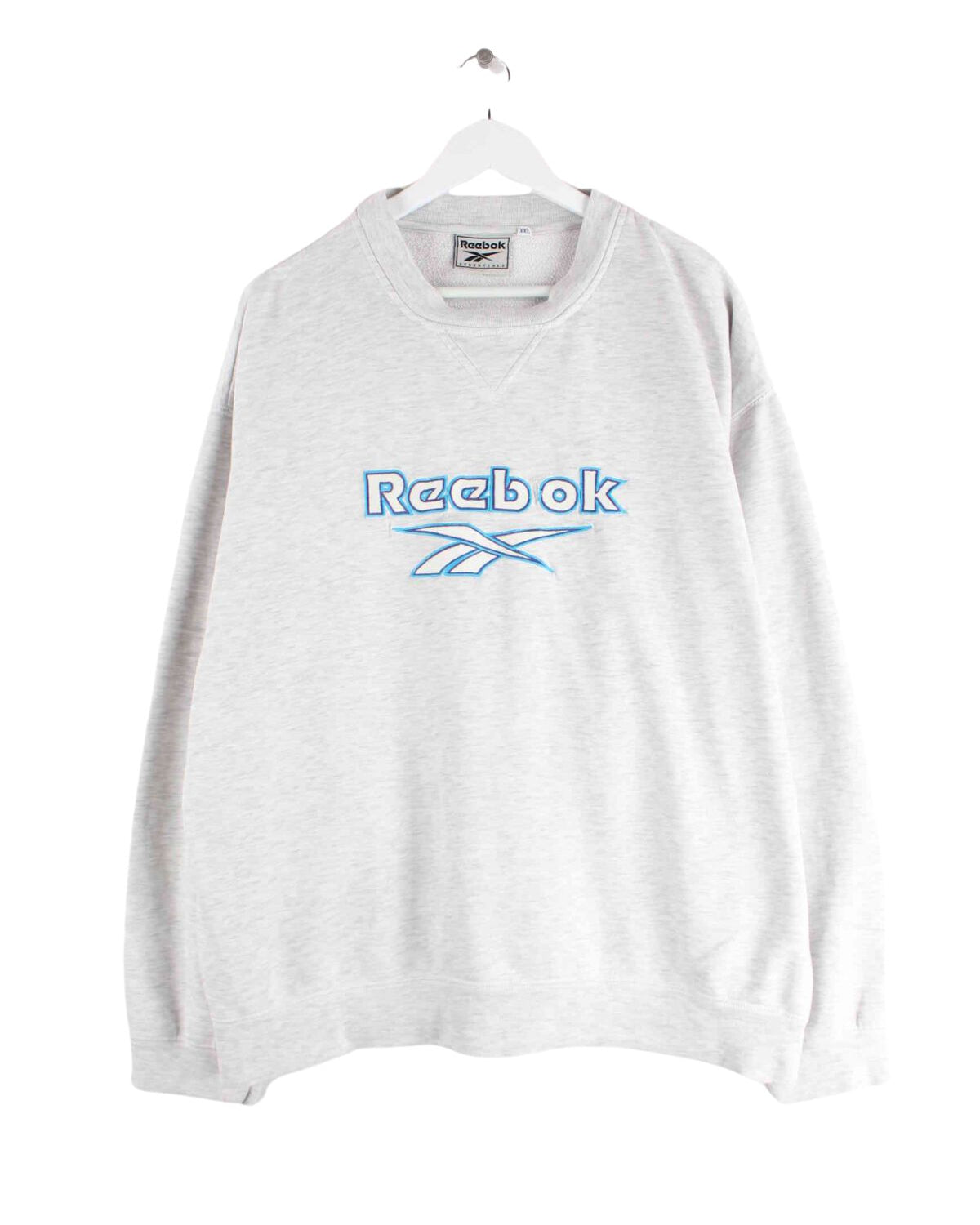 Reebok y2k Embroidered Sweater Grau XXL (front image)