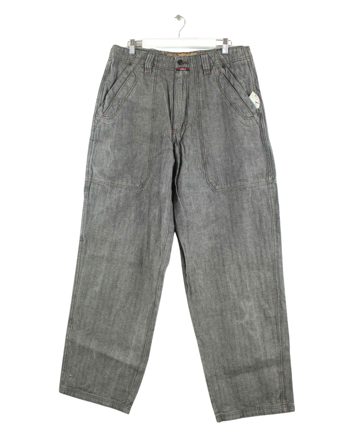 Vintage y2k Esco Duns Carpenter Jeans Grau W34 L34 (front image)