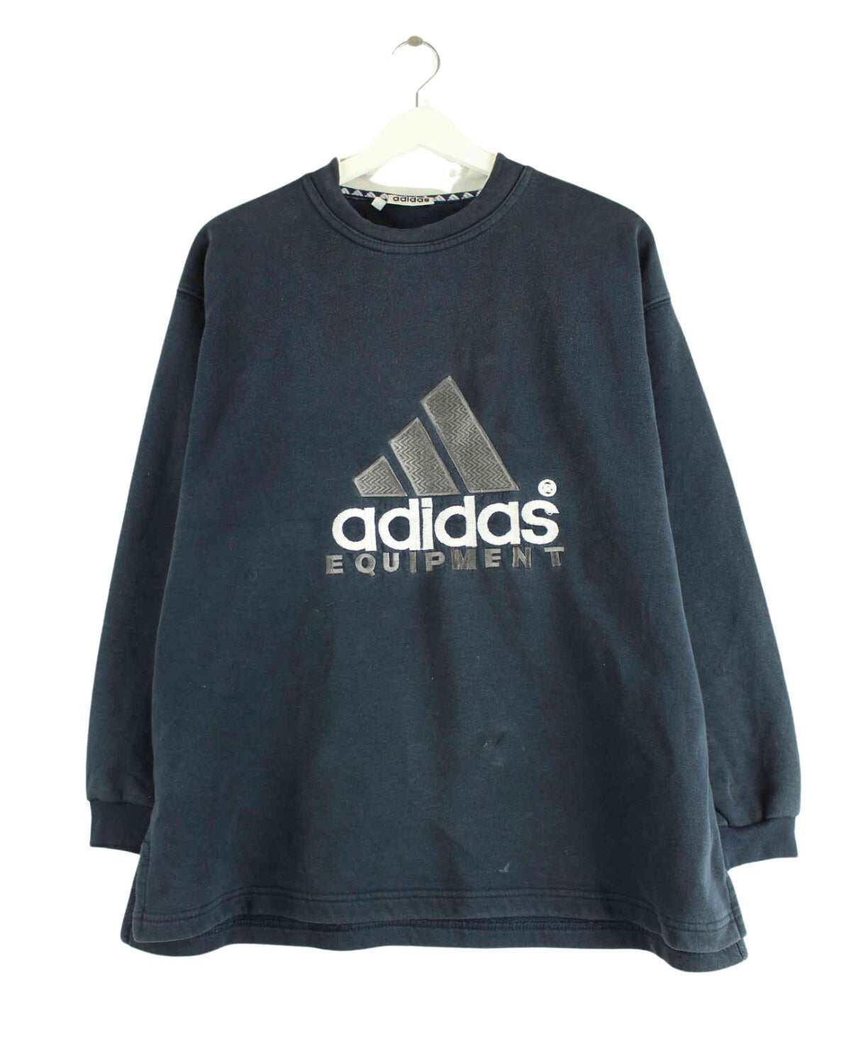 Adidas Equipment 90s Vintage Embroidered Sweater Blau S (front image)