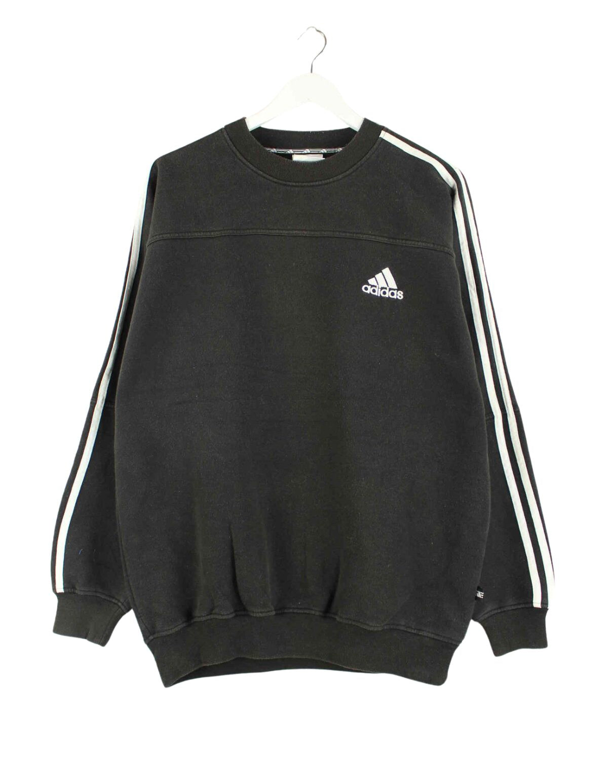Adidas 90s Vintage 3-Stripes Sweater Schwarz L (front image)