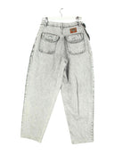 Vintage Damen 90s Washed Jeans Grau W28 L30 (back image)